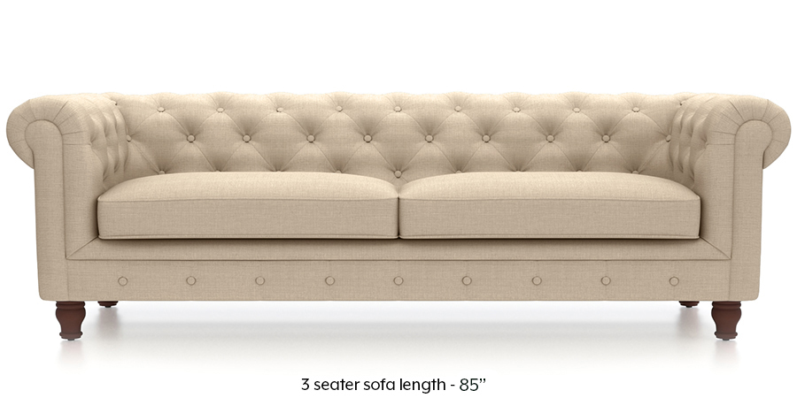 Winchester Fabric Sofa (Pearl White)